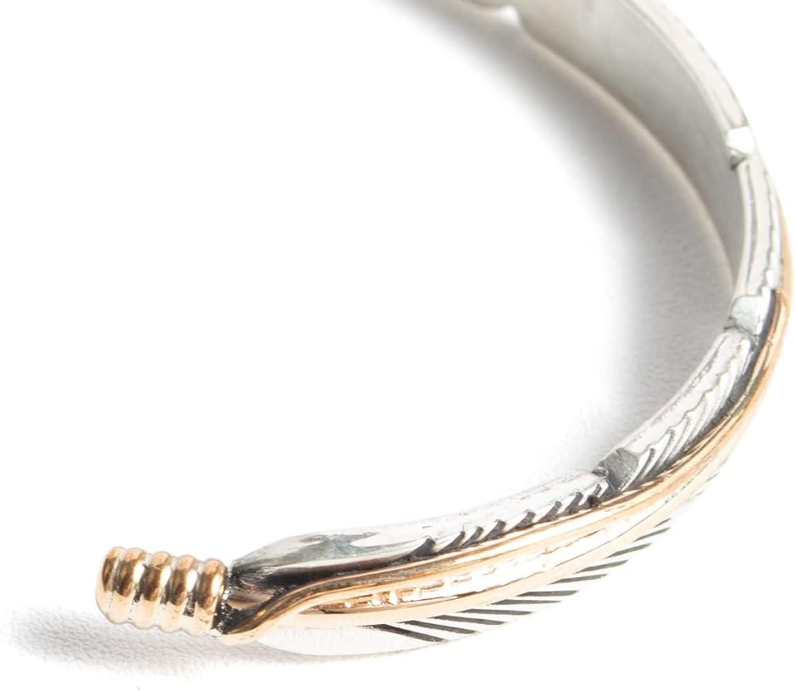 インディアンジュエリー ハービーメイス12KGF イーグルフェザーバングル Amazon | [INDIAN JEWELRY] NAVAJO インディアンジュエリー ナバホ